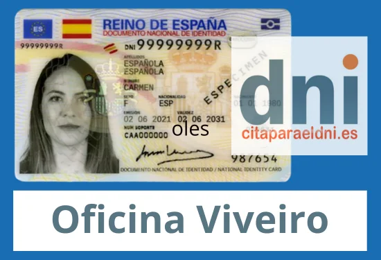 Información de la dirección, mapa y teléfono para obtener por primera vez el DNI o para renovarlo en la Comisaría de Policía de Viveiro en Lugo