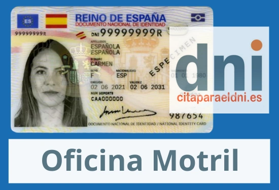 Oficina DNI y Pasaporte de Motril  - Para obtener por primera vez o renovar el DNI y el pasaporte