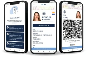Al generar un código QR a través de la aplicación MiDNI, el usuario podrá elegir entre tres formatos de presentación del documento